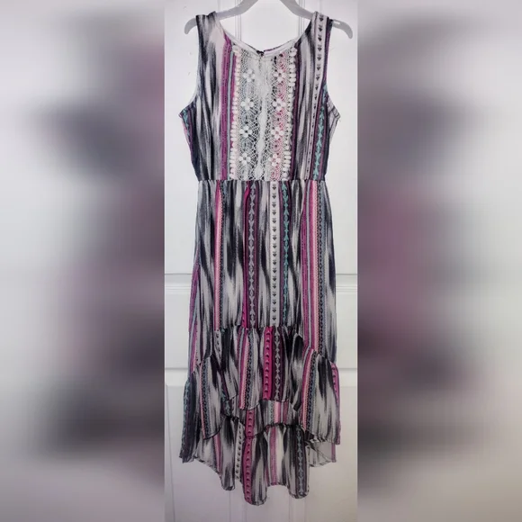 Xhilaration Dresses | Xhilaration from Target Girls Size 7/8 Maxi Hi-Low Sleeveless Dress Worn 1xeuc | Color: Black/White | Size: Girl's 7/8 | Xhilaration Dresses | Xhilaration from Target Girls Size 7/8 Maxi Hi-Low Sleeveless Dress Worn 1xeuc | Color: Black/White | Size: Girl's 7/8 |